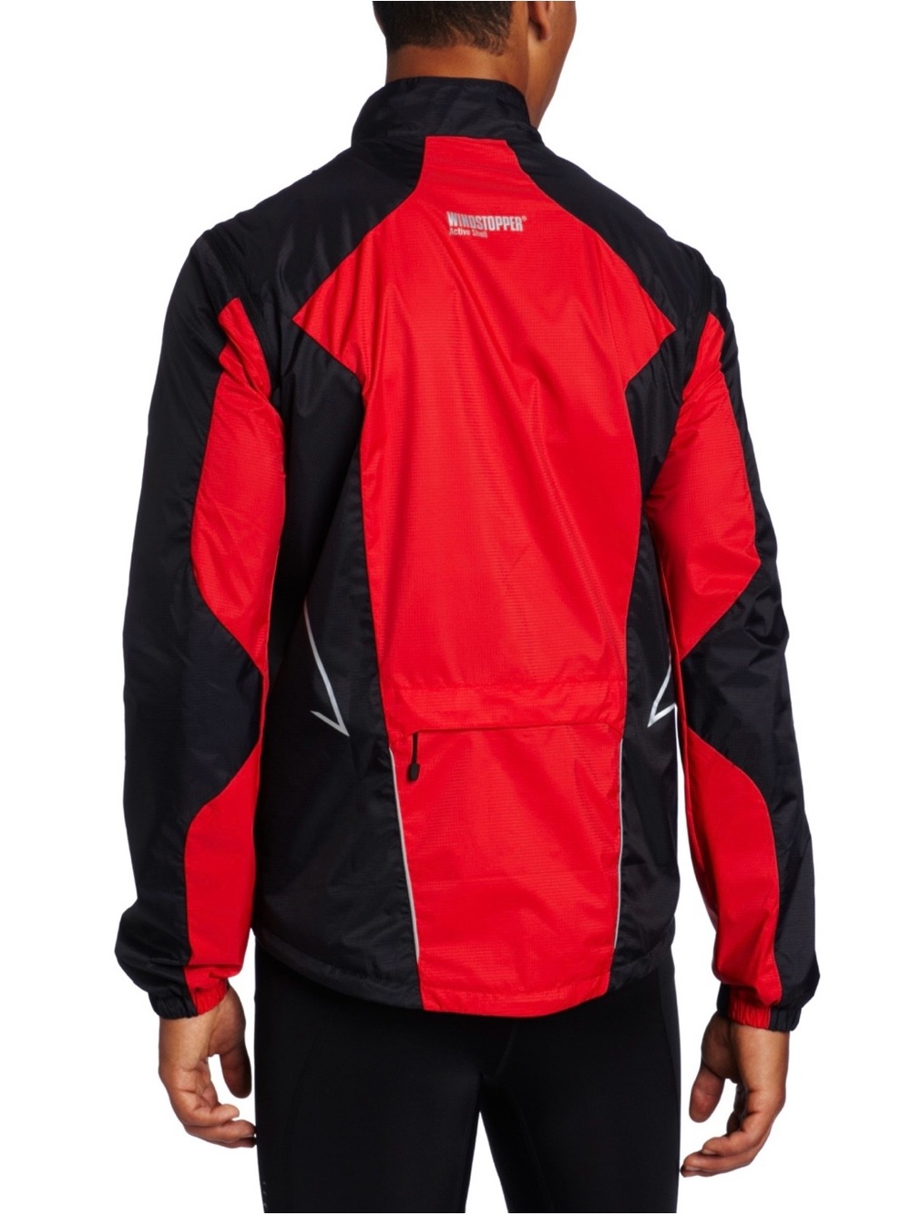 Men's Windstopper Red & Black Performance Windbreaker